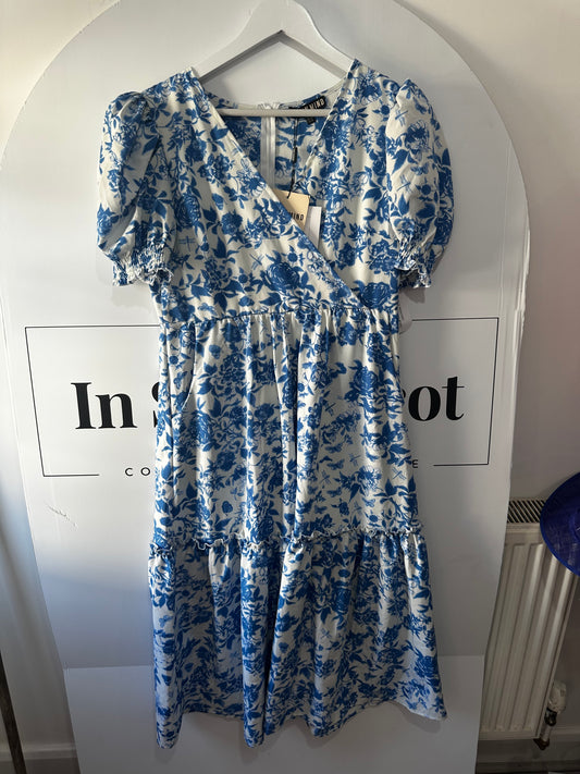 Blue Girl In Mind Dress