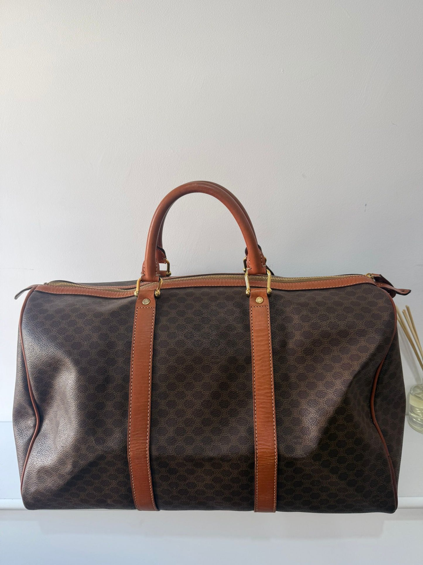 Pre-owned, Monogram Celine Holdall Keepall, Boston 50