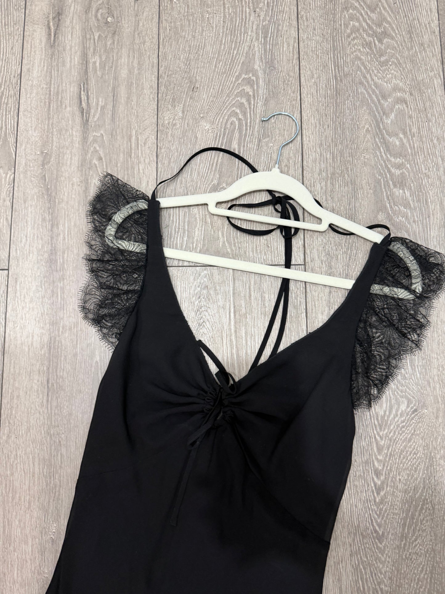 Pre-owned Black Karen Millen Dress, Size Medium fits a 6-8