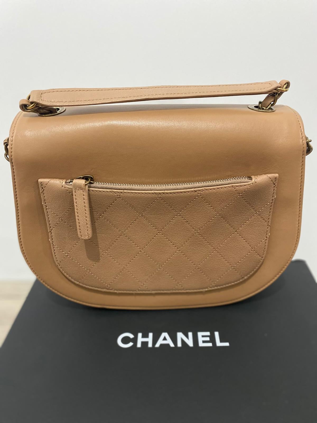 Beige Chanel Crossbody Bag