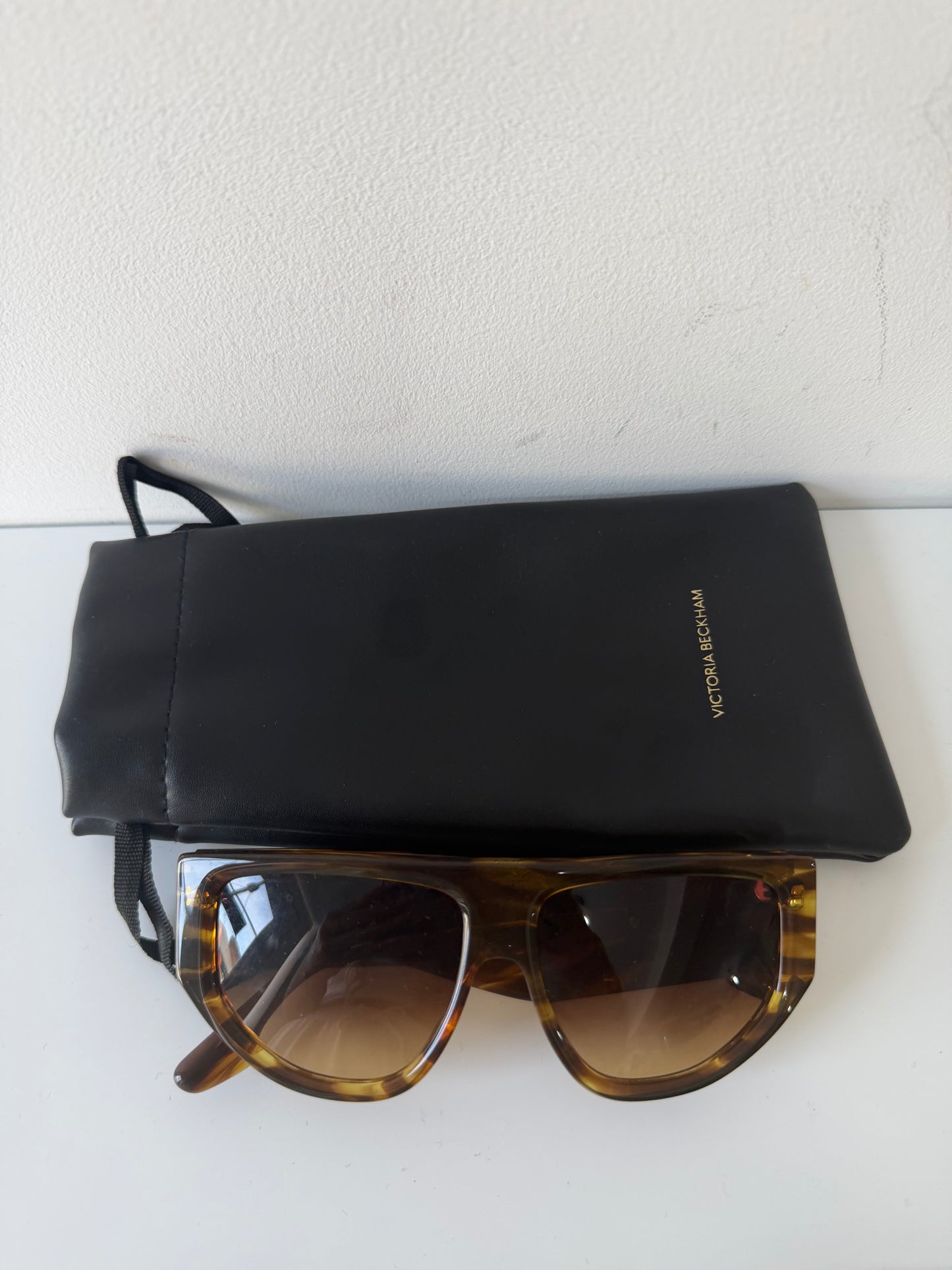 Preloved, Tortoiseshell Victoria Beckham Sunglasses, With Pouch