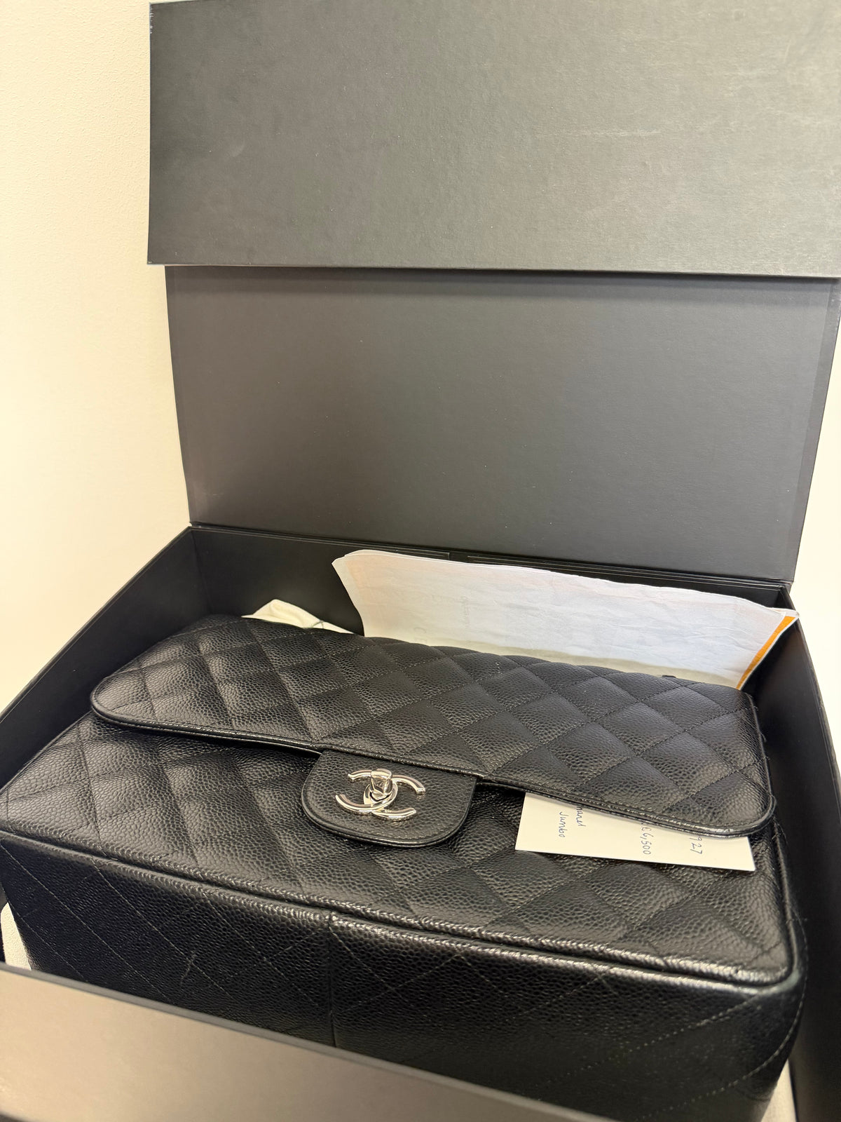 Preloved Chanel Handbag Jumbo Black
