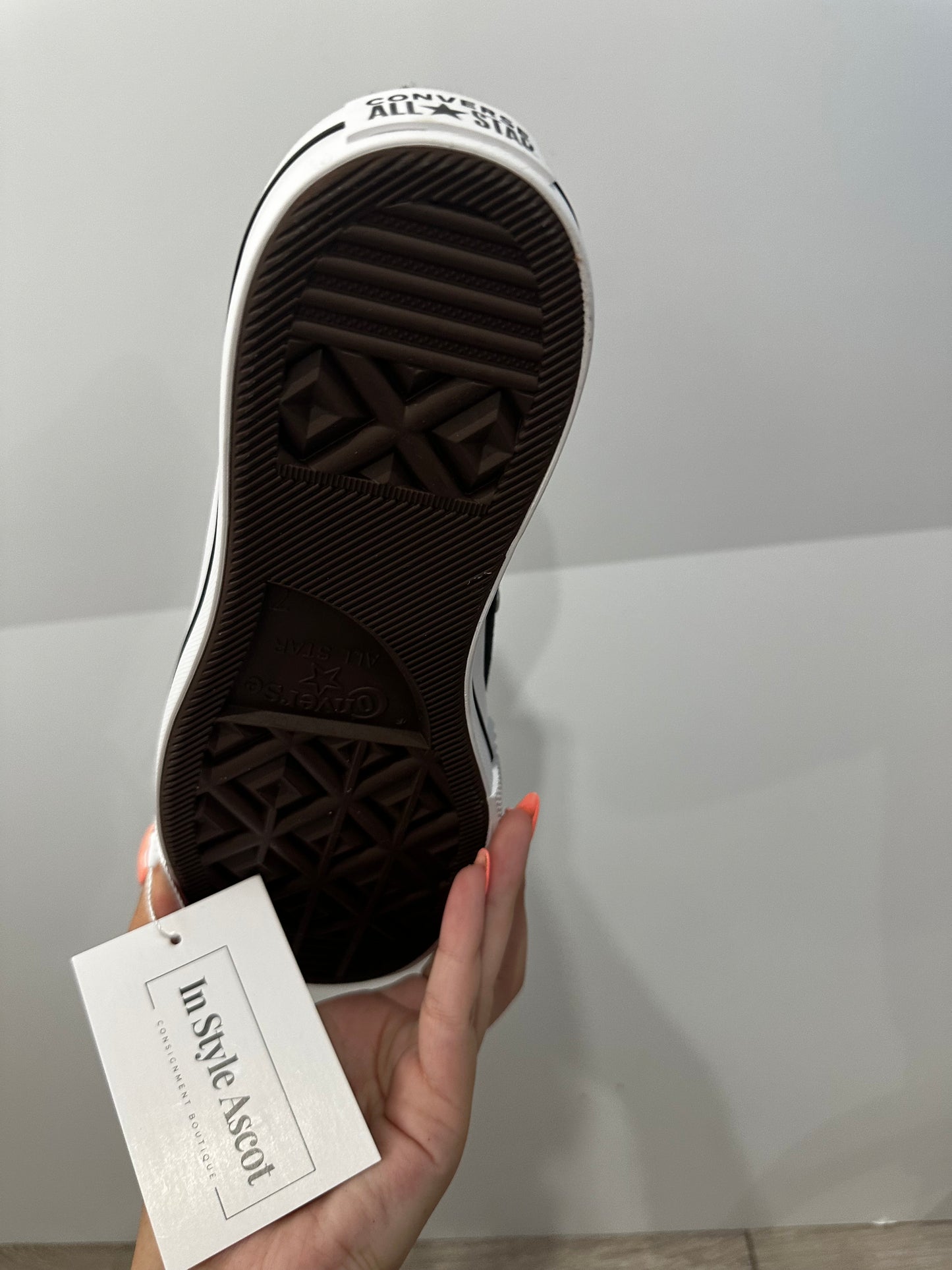 Black Converse Platform shoes