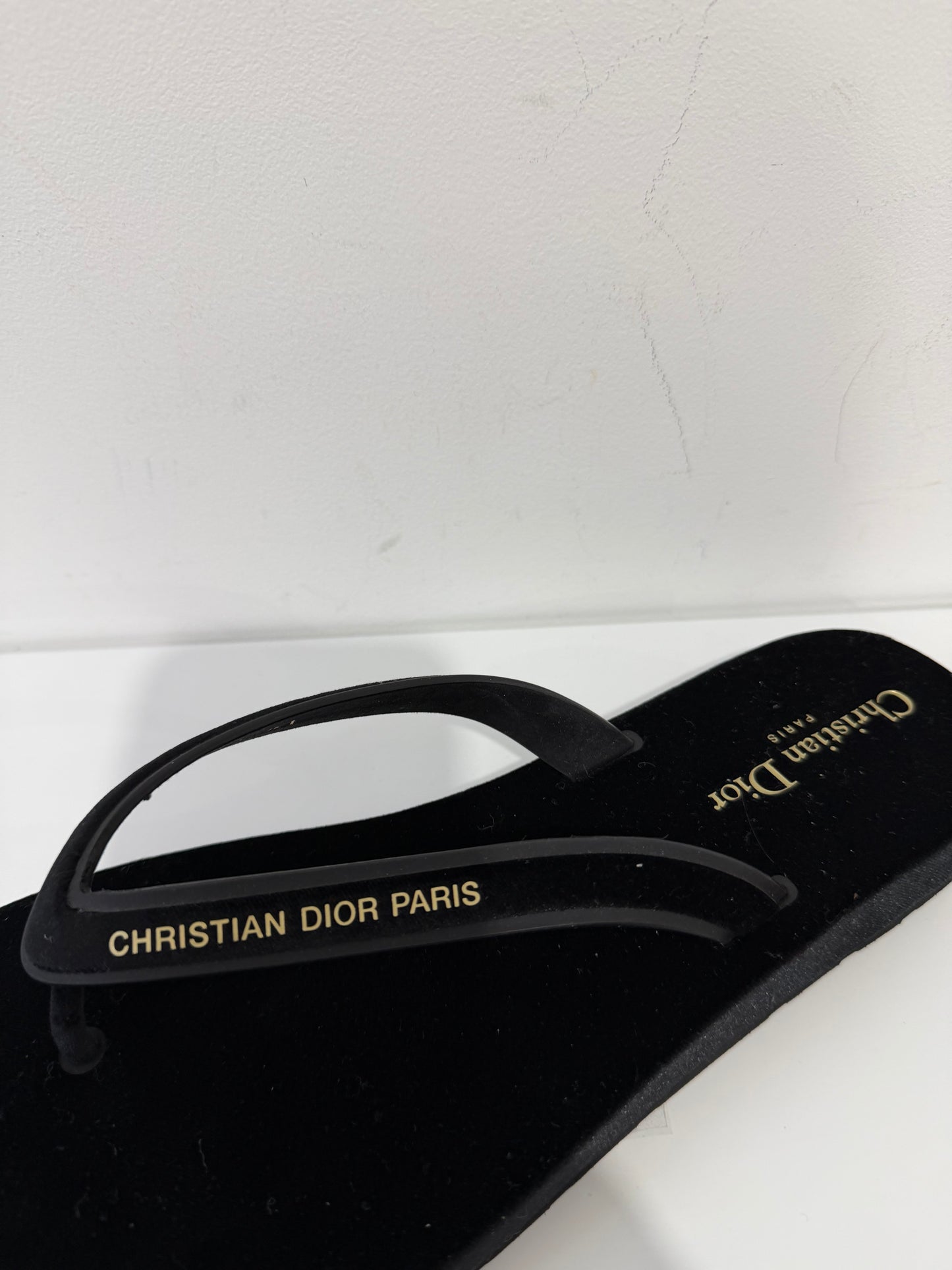 Pre-owned, NEW, Black Christian Dior Sandals, Size 41 (UK 7.5/8)