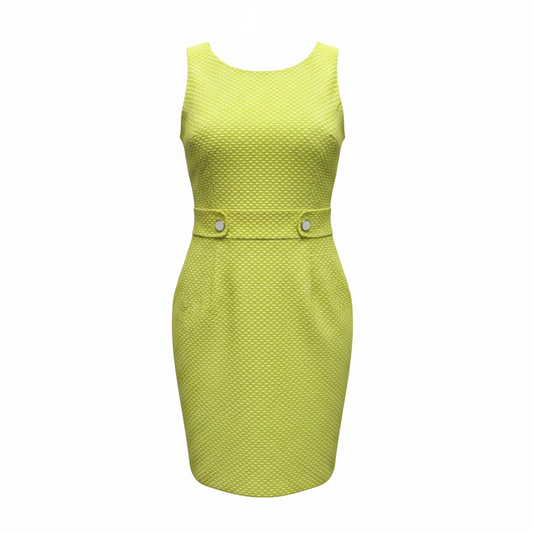 Preloved Green Tahari Dress, Size 10-12