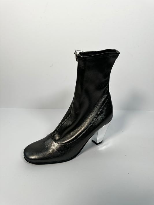 Silver Biba Ankle Boots, 6