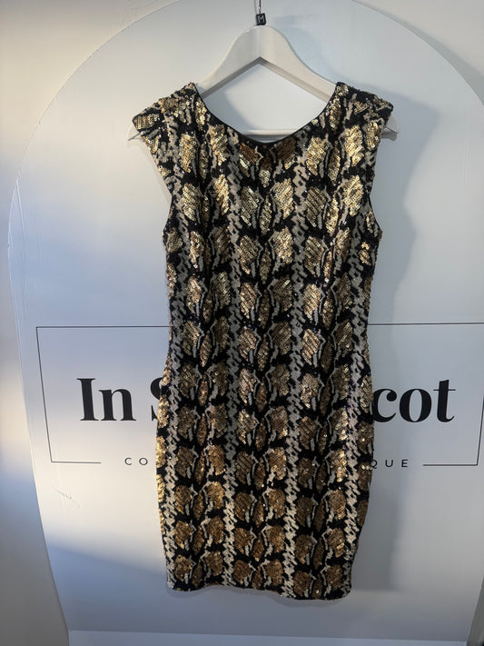 Sequin bronze pattern Guess Dress, Medium