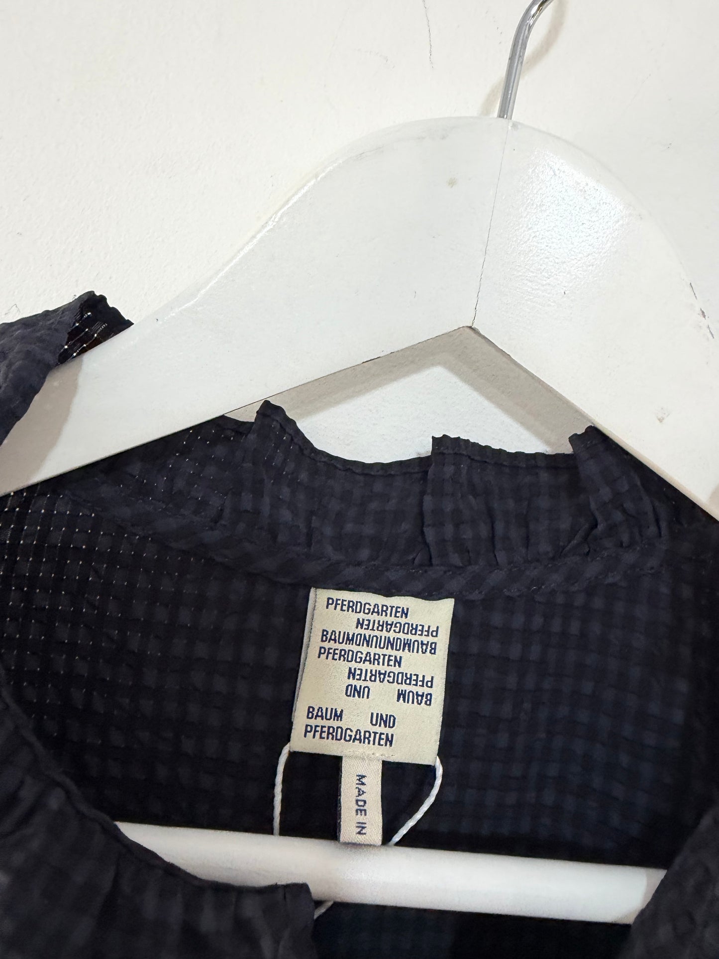 Preloved, Navy Baum Und Pferdgarten Top, Size 6-8 (34)
