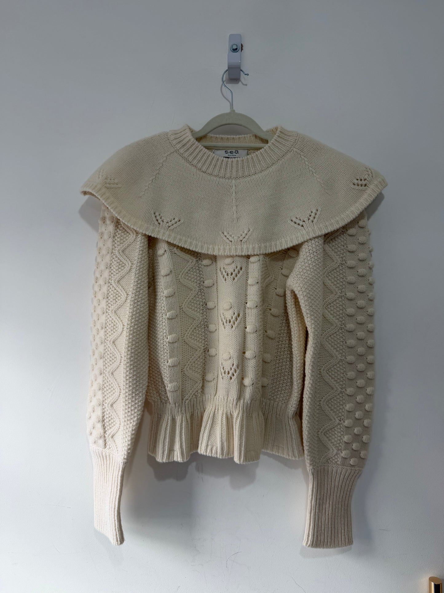 Preloved Sea New York Cardigan Size S (10) Cream