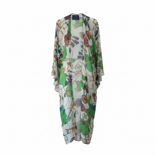 Preloved Multicoloured Tango and tequila Kaftan, One Size
