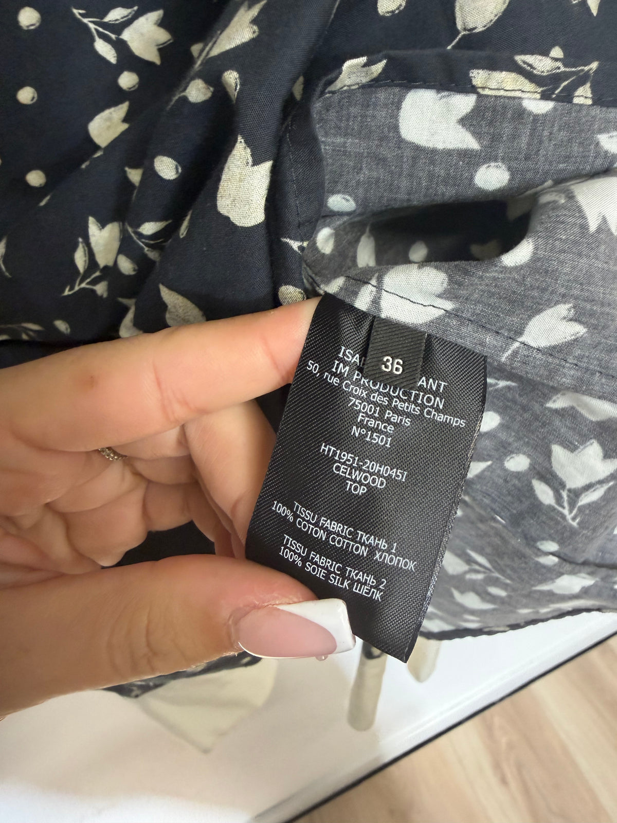 Pre-owned, Navy Isabel Marant Blouse, Size 8