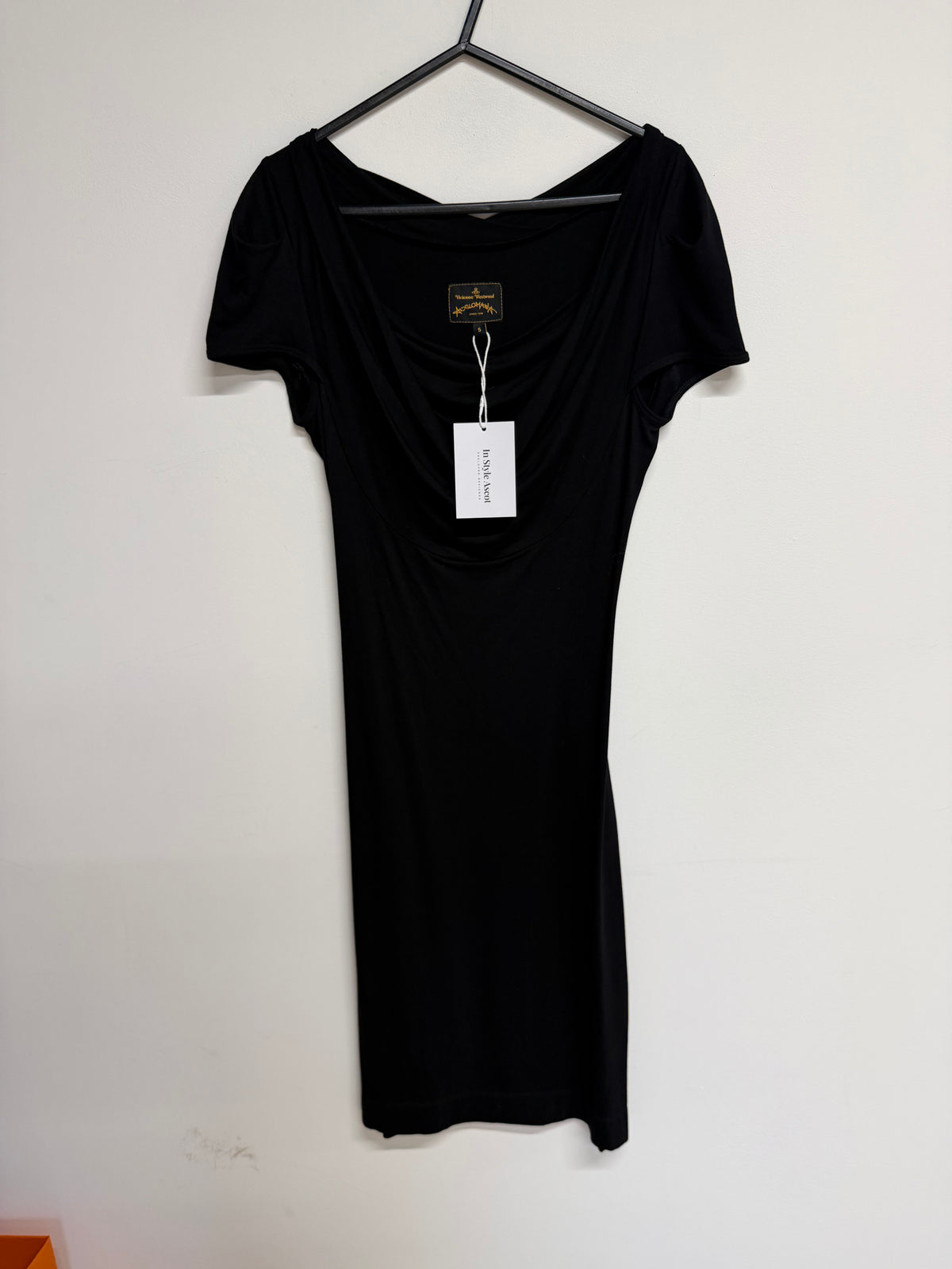 Preloved Vivienne Westwood Off the Shoulder Dress Size Small Black