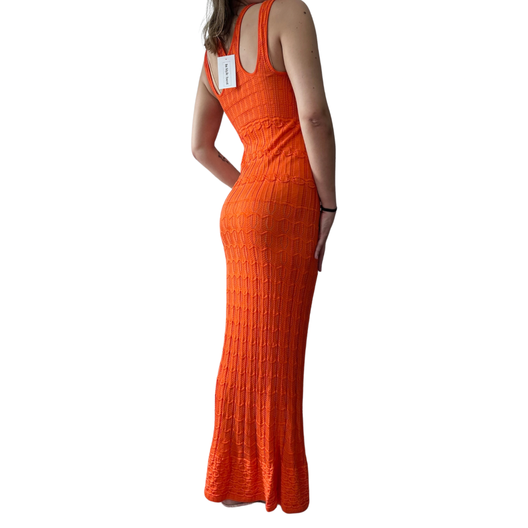 Missoni Orange Long Dress - 10