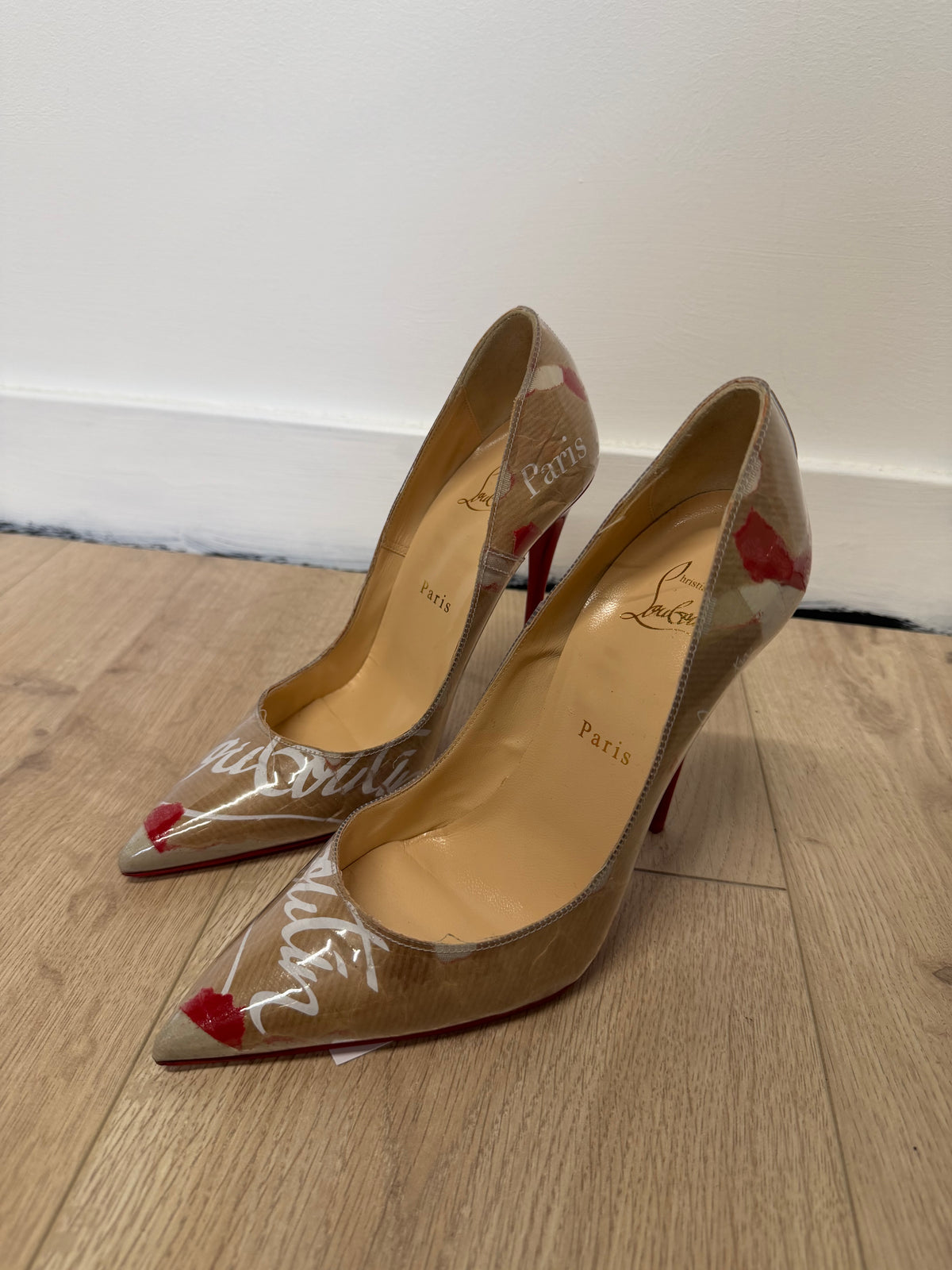 Preloved Christian Louboutin Heels Size 4 - 37 Pattern Brown