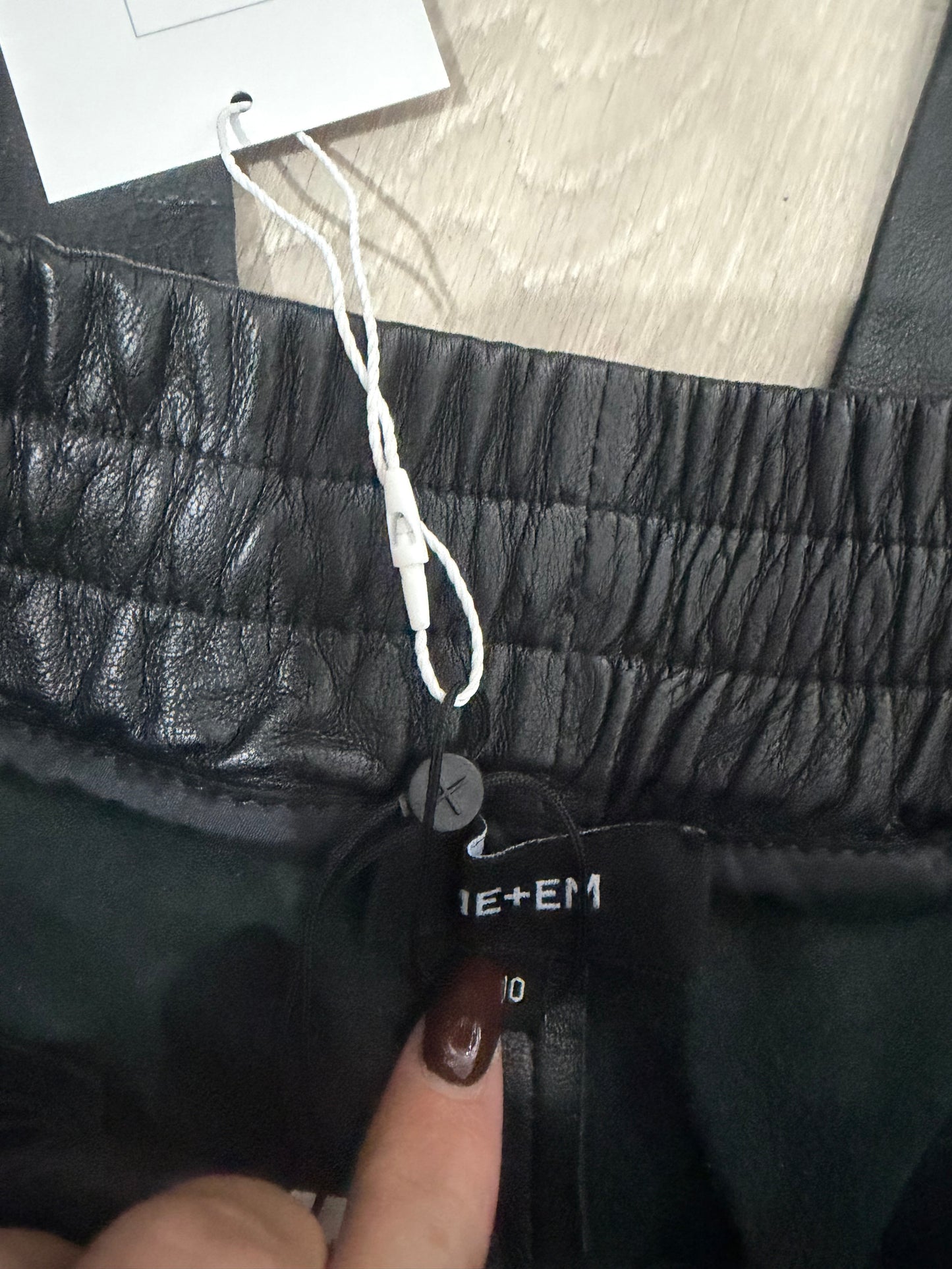Brand New Me + Em 100% Leather Trousers, Size 10