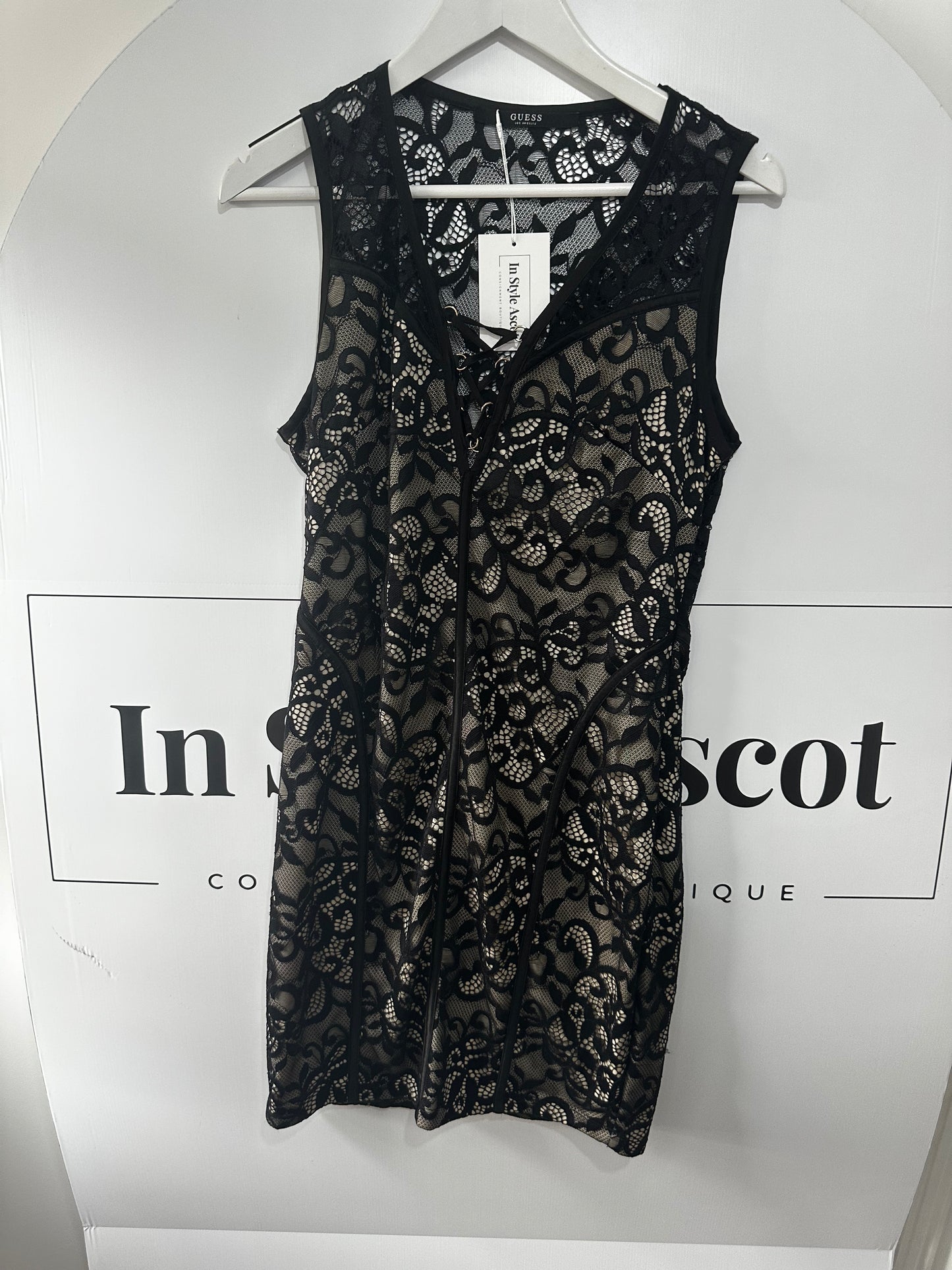 Black Lace Guess Dress, Size 10