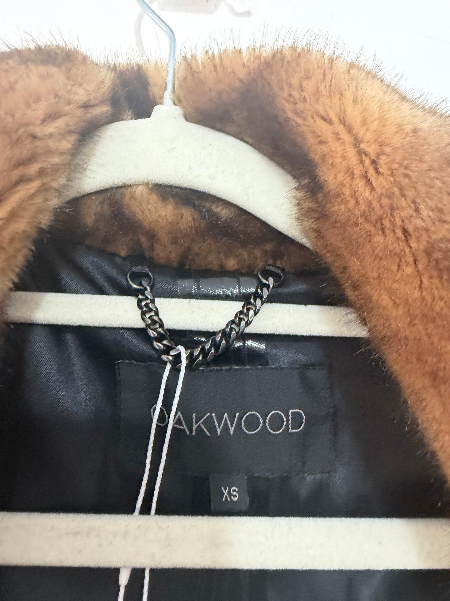 Preloved Oakwood Faux Fur Jacket Size XS/S Brown