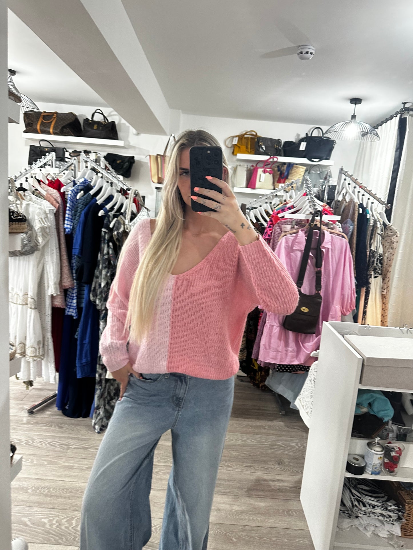 Pink Peach love Jumper, Medium