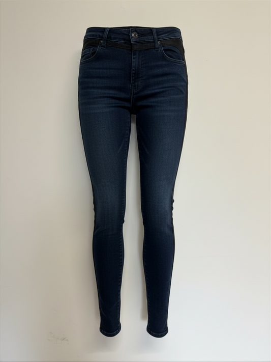 Preloved AG Denim Jeans Waist 27 Blue and Black
