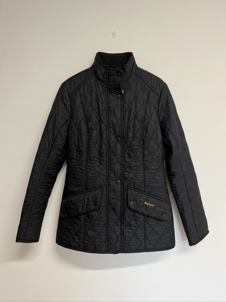 Preloved Barbour Jacket Size Small Black