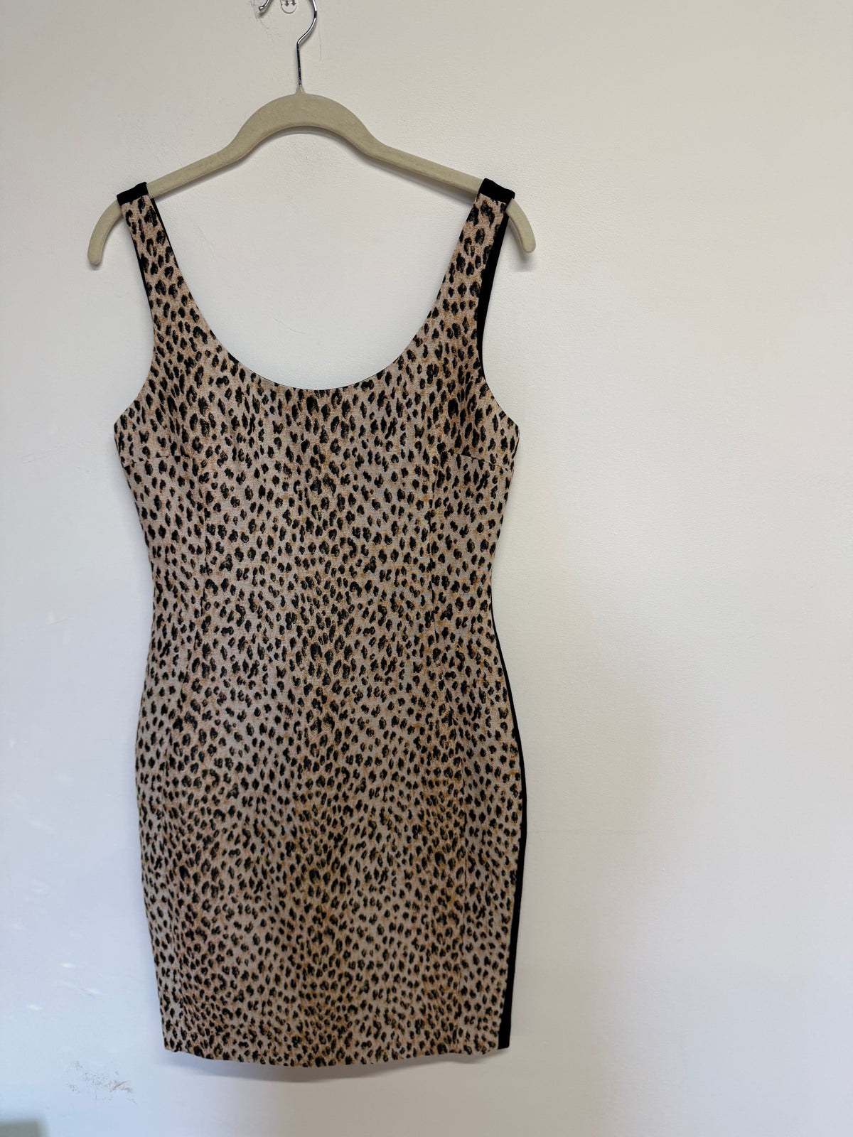 Preloved Diane Von Furstenburg Leopard Print Dress Size UK 12