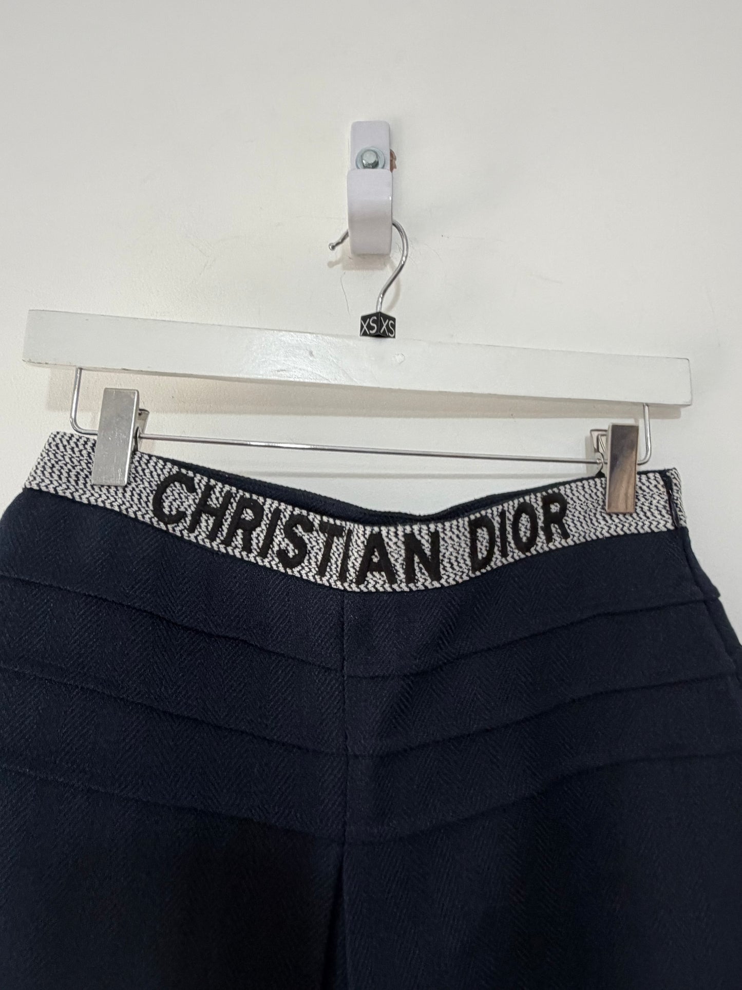 Preloved Navy Christian Dior Skirt, 12