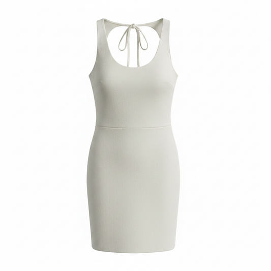 Preloved White Maje Dress, UK 10