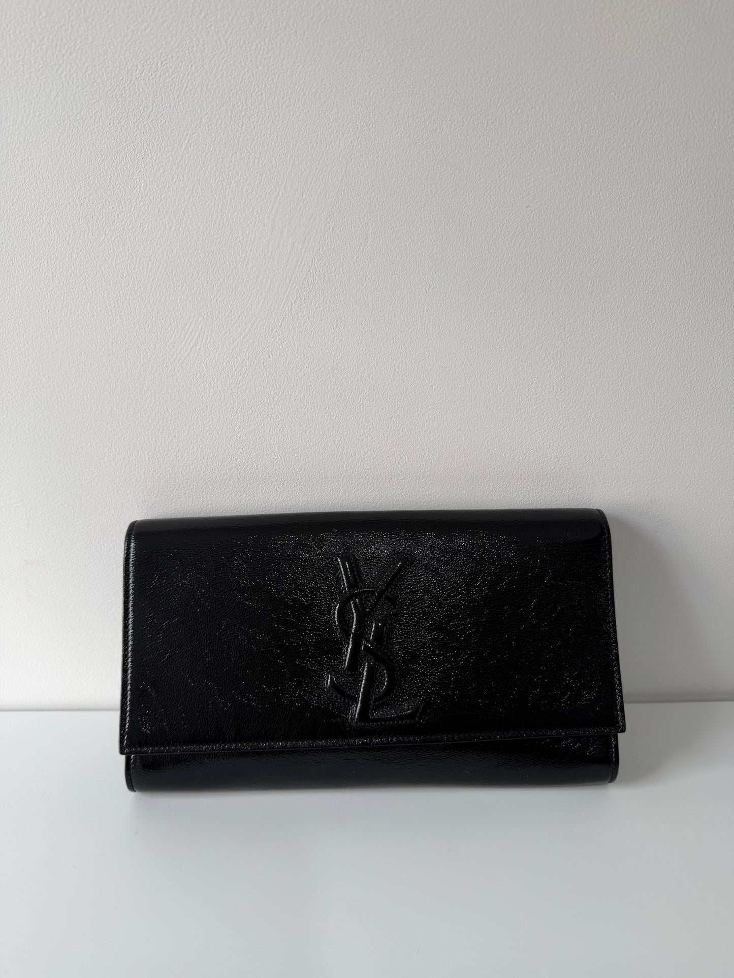 Preloved Black Patent YSL Handbag