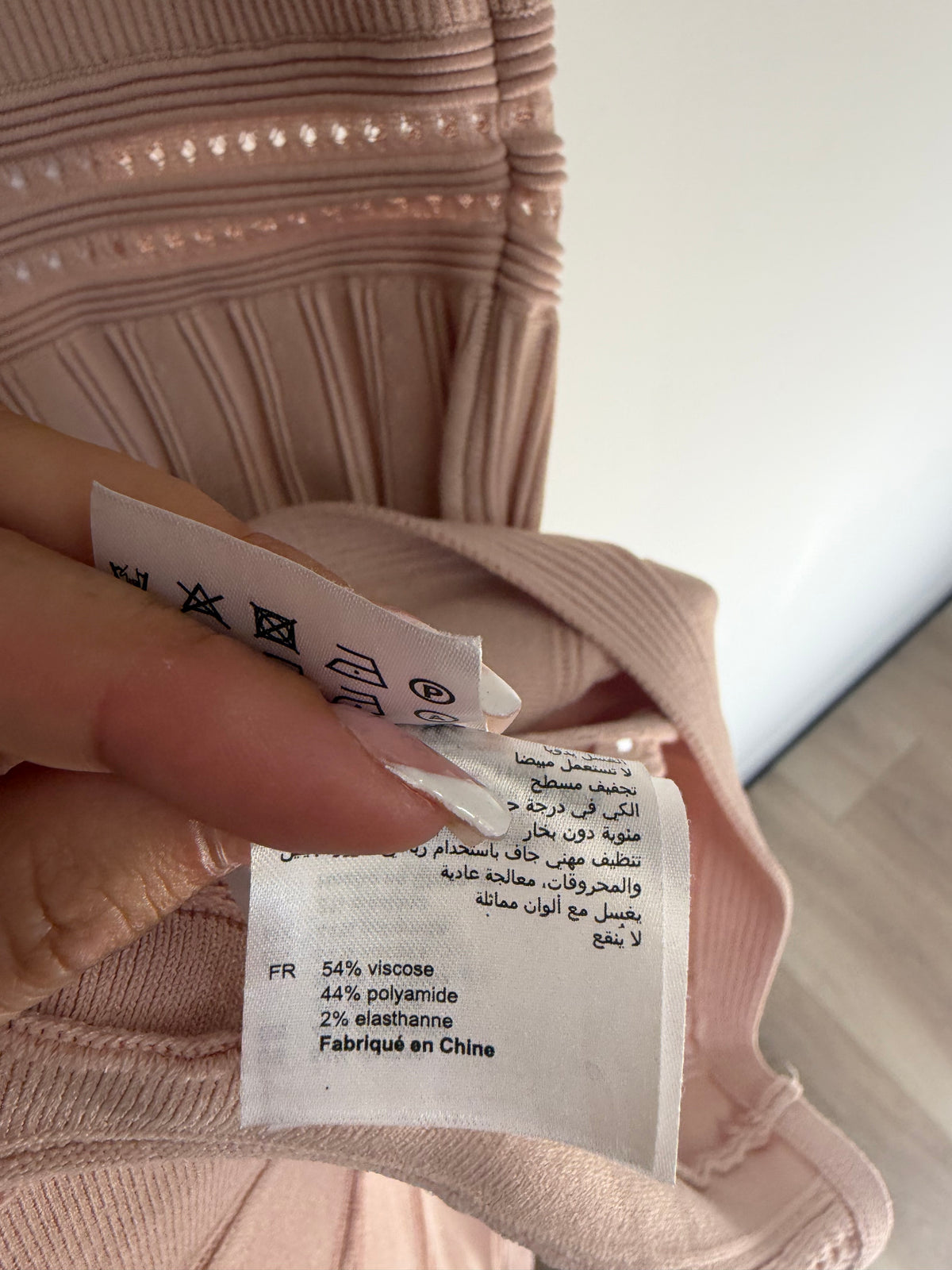 Preloved Sandro Dress Size 10 Baby Pink