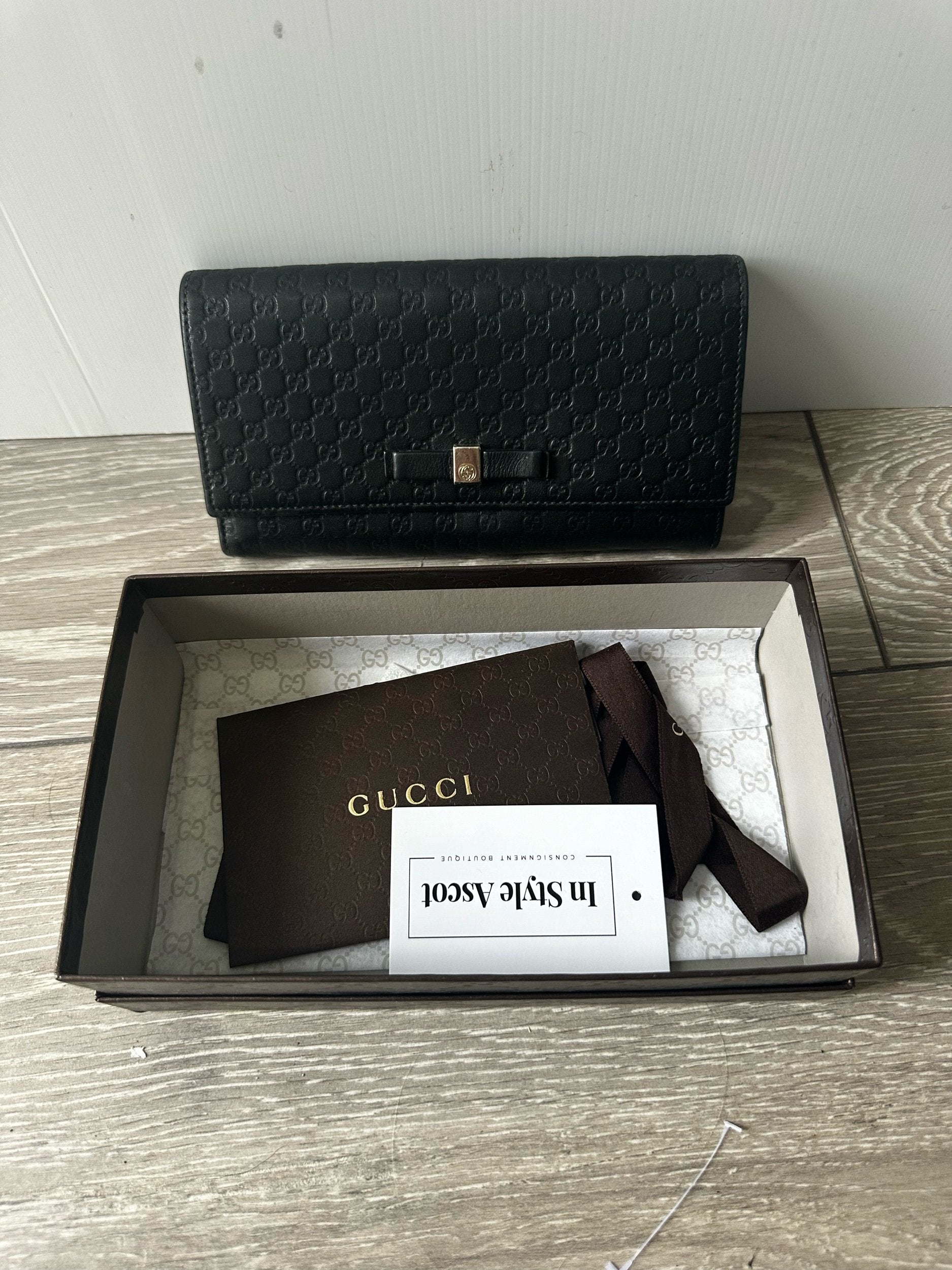 Gucci Black Wallet Purse