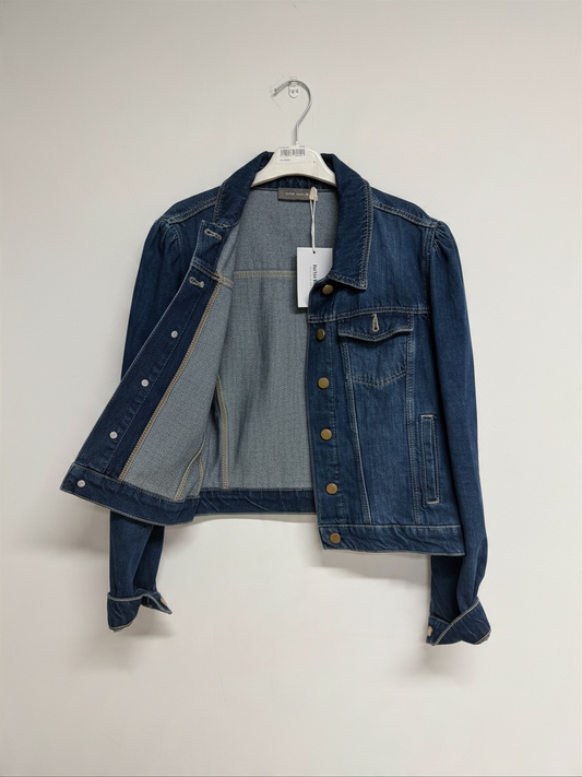 Preloved Mint Velvet Denim Jacket Size XL Blue