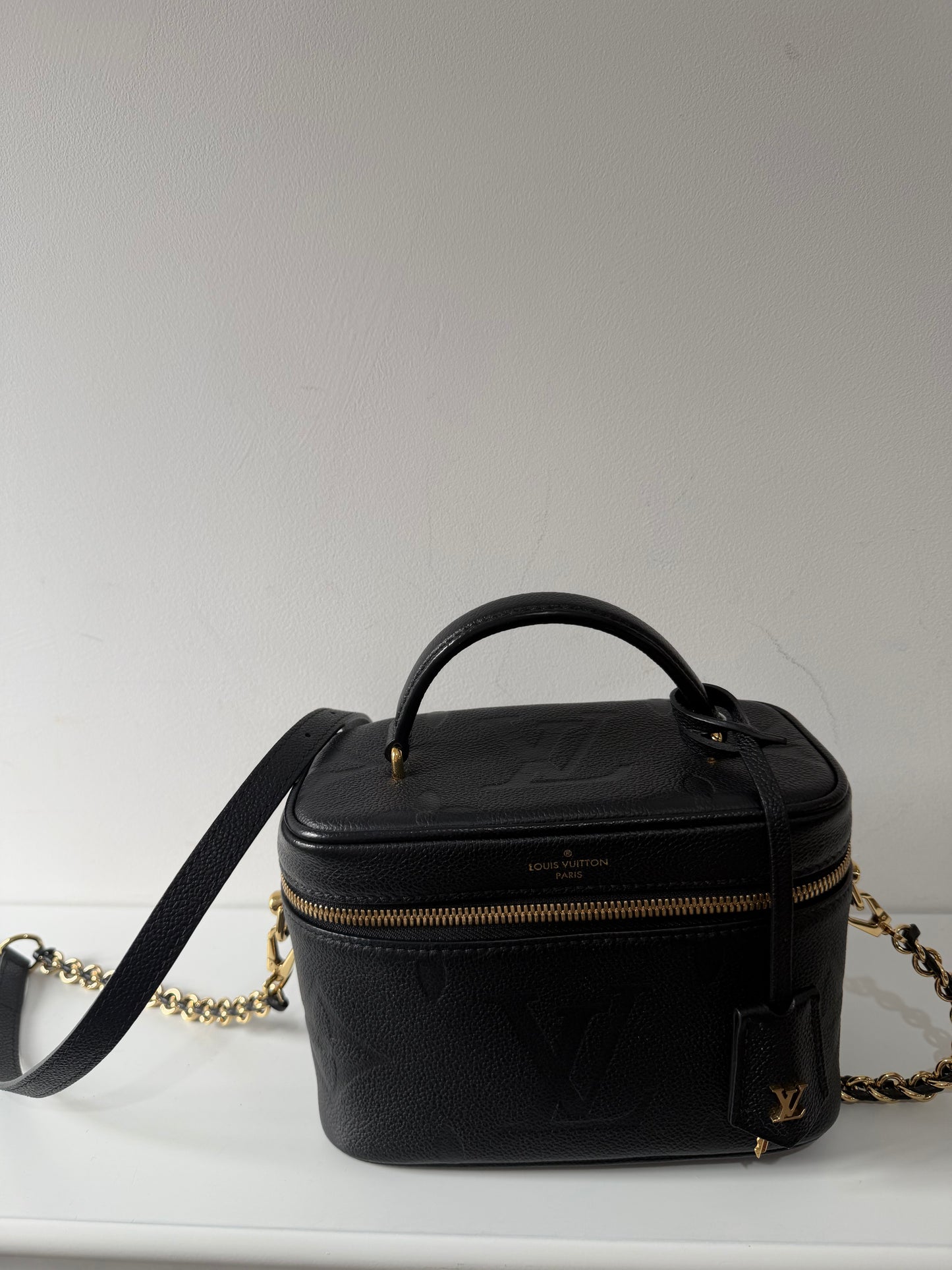 Preloved Black Monogram Louis Vuitton Vanity Bag