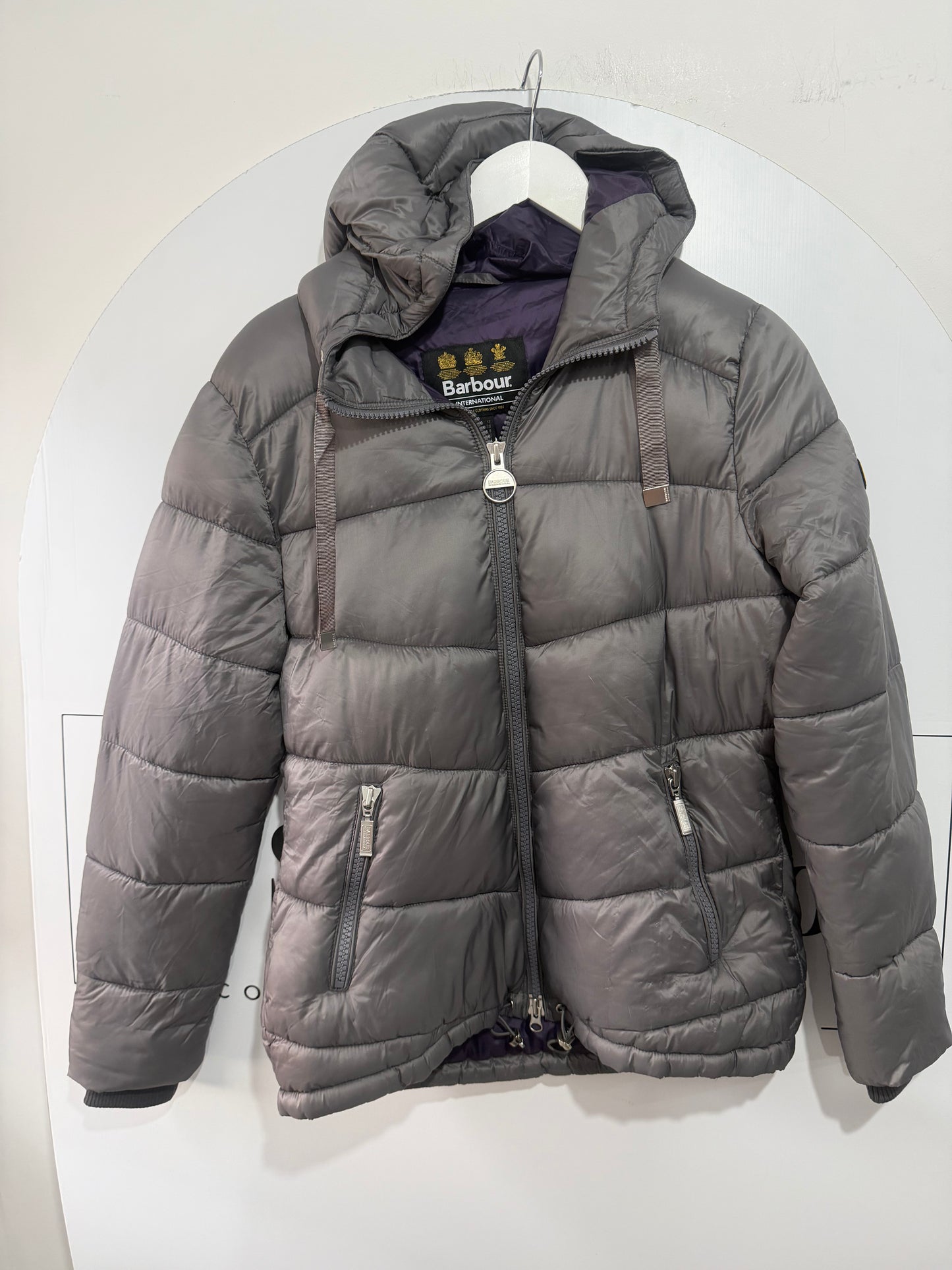 Grey Barbour Coat, Size 12