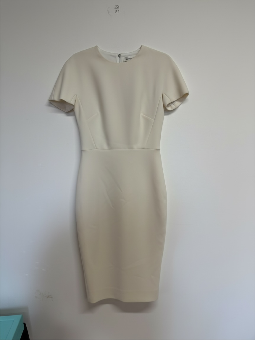 Preloved Victoria Beckham Dress Size 8 White