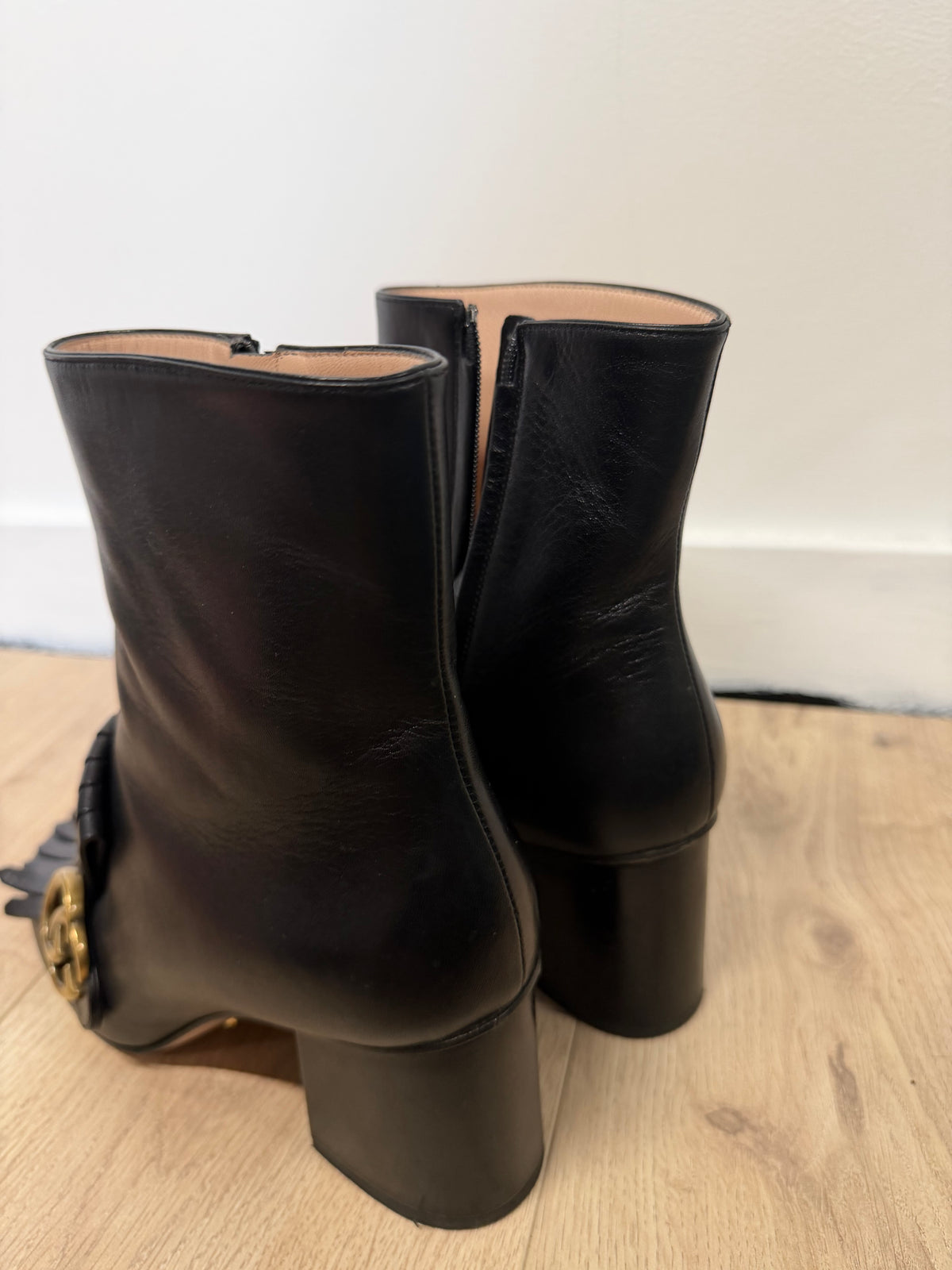 Preloved Gucci Marmont Boots Size 5 - 38 Black