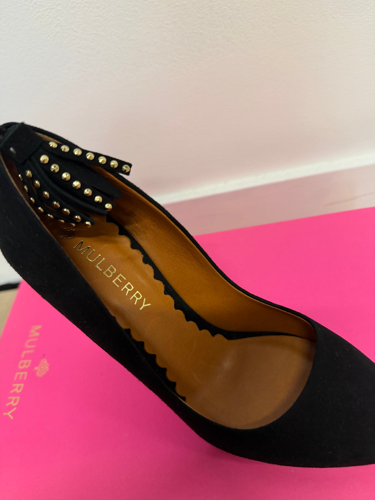 Preloved Mulberry Heels Size 36 - UK 3 Black Velvet