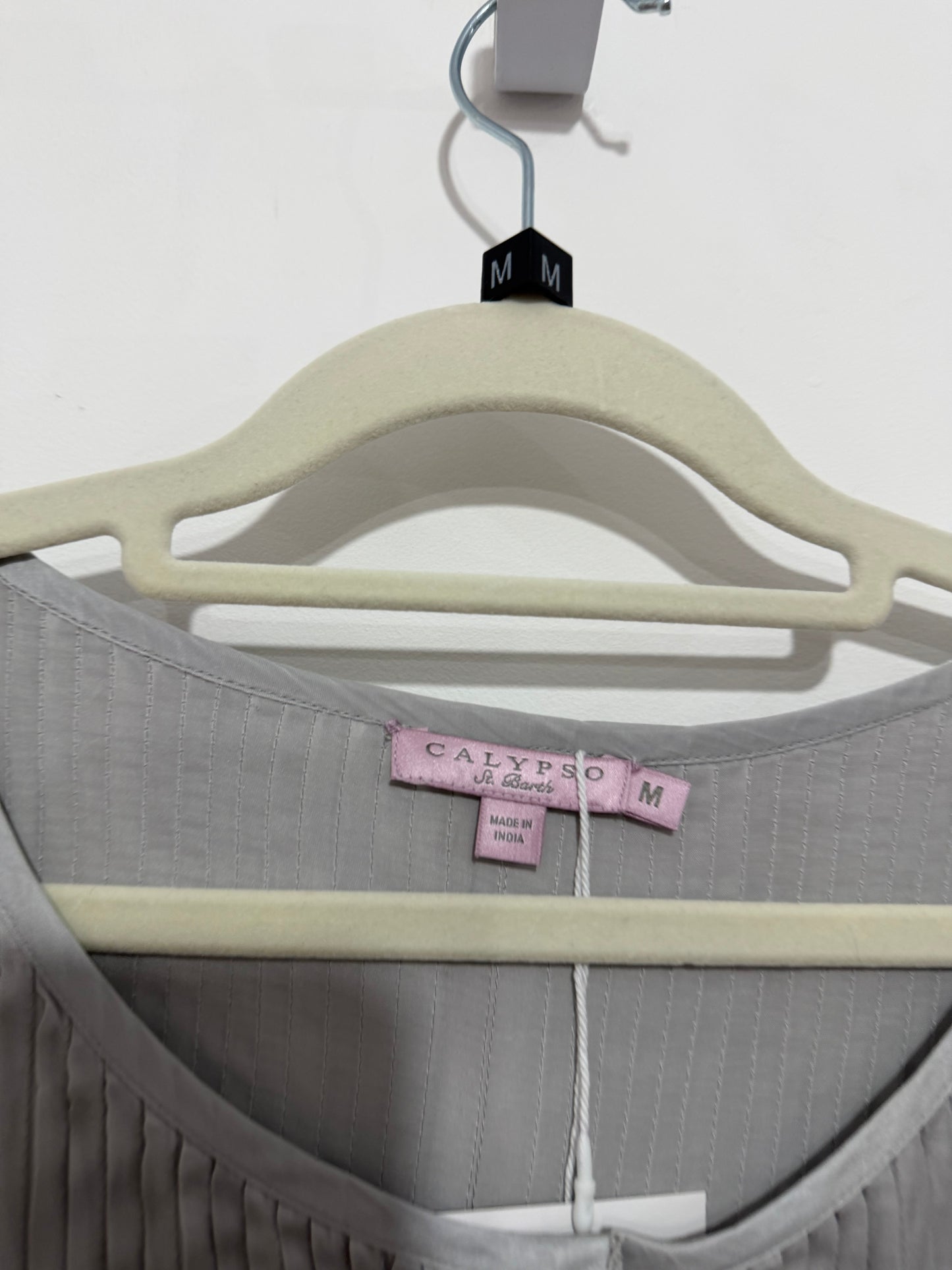Pre-owned, Grey Calypso Blouse, Size M