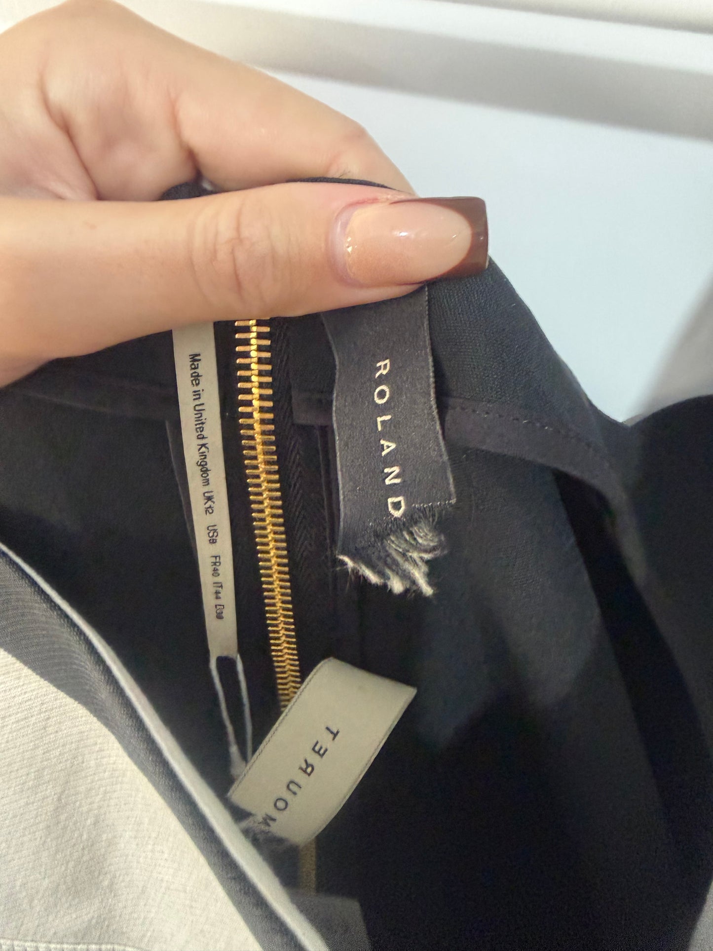 Black and White Ronald Mouret Dress, Size 10