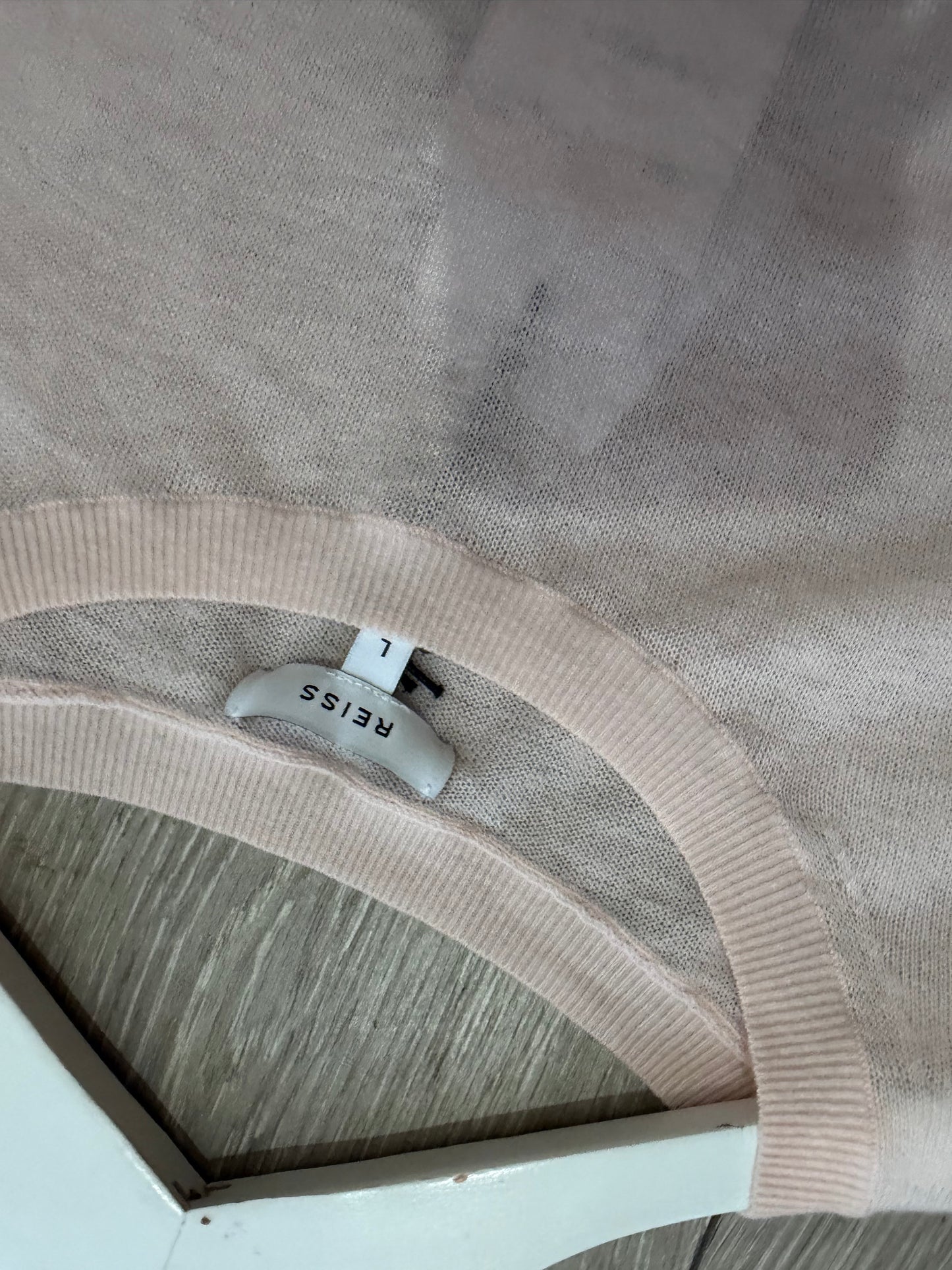 Pink Reiss Crewneck jumper, Size large