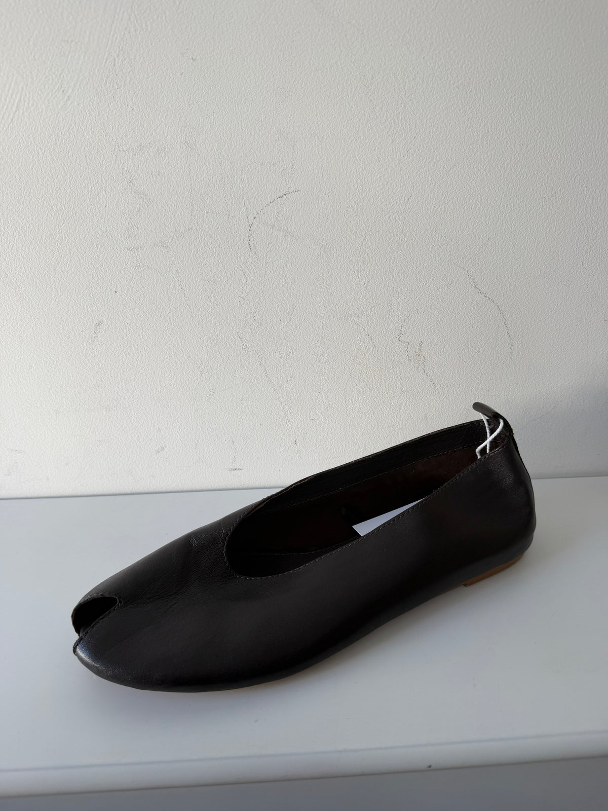 Preloved Zara Flats Shoes Size 40 UK 7 Brown