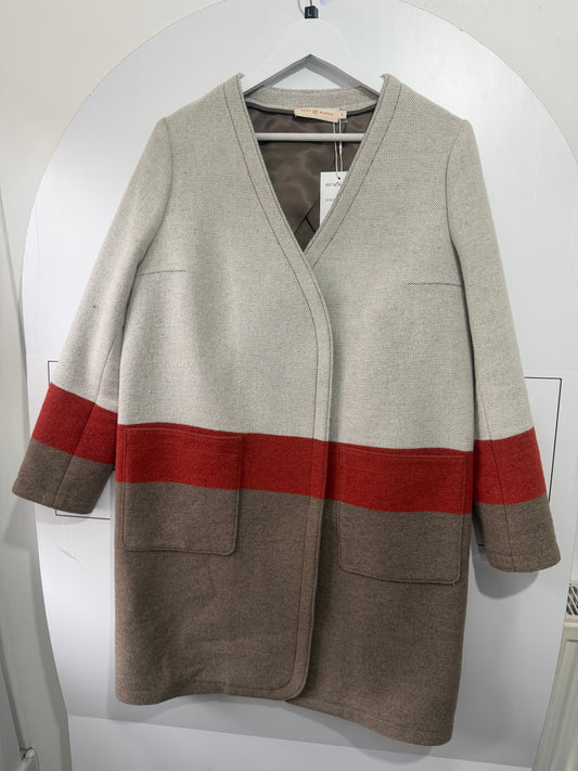 Colourblock Tory Burch Coat, Size UK 12/14