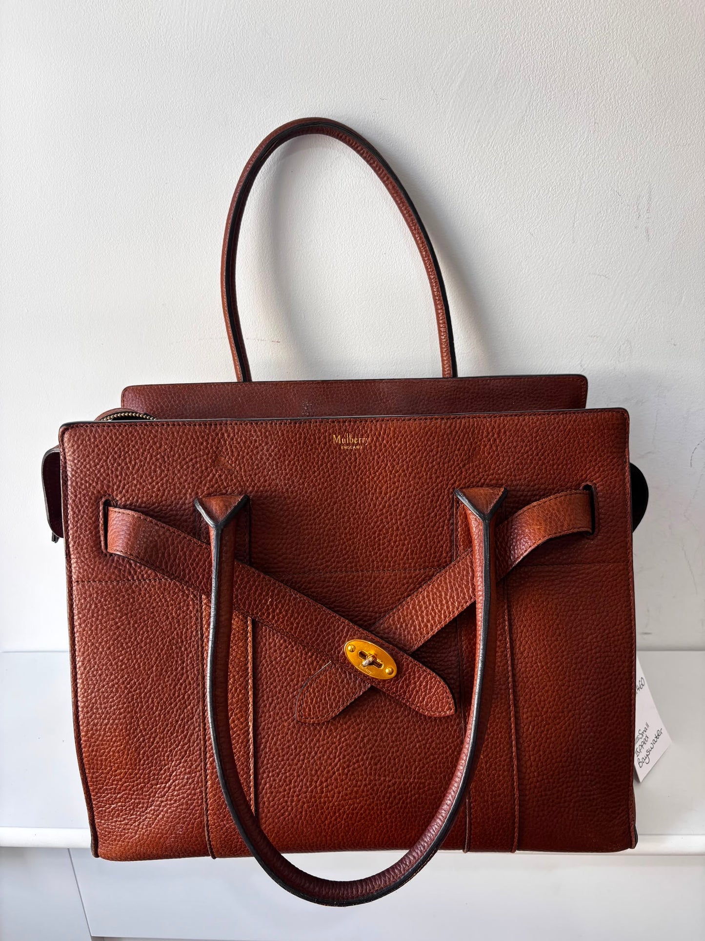 Preloved, Tan Brown Mulberry Zipped Bayswater Handbag