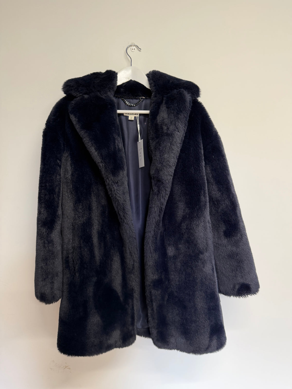 Preloved Whistles Coat Small Navy