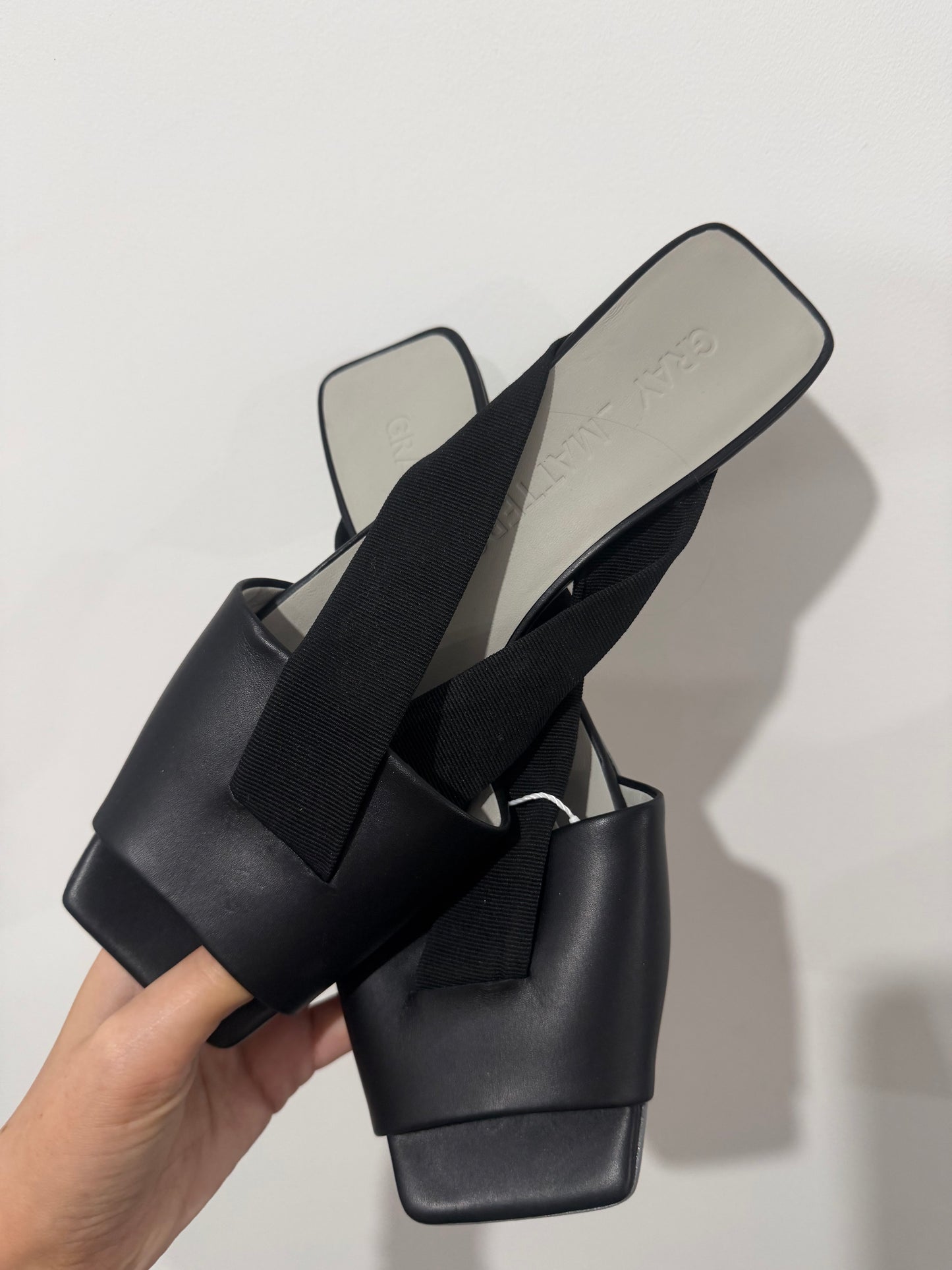 Black Grey Matters Sandals, Size 40 - UK 7