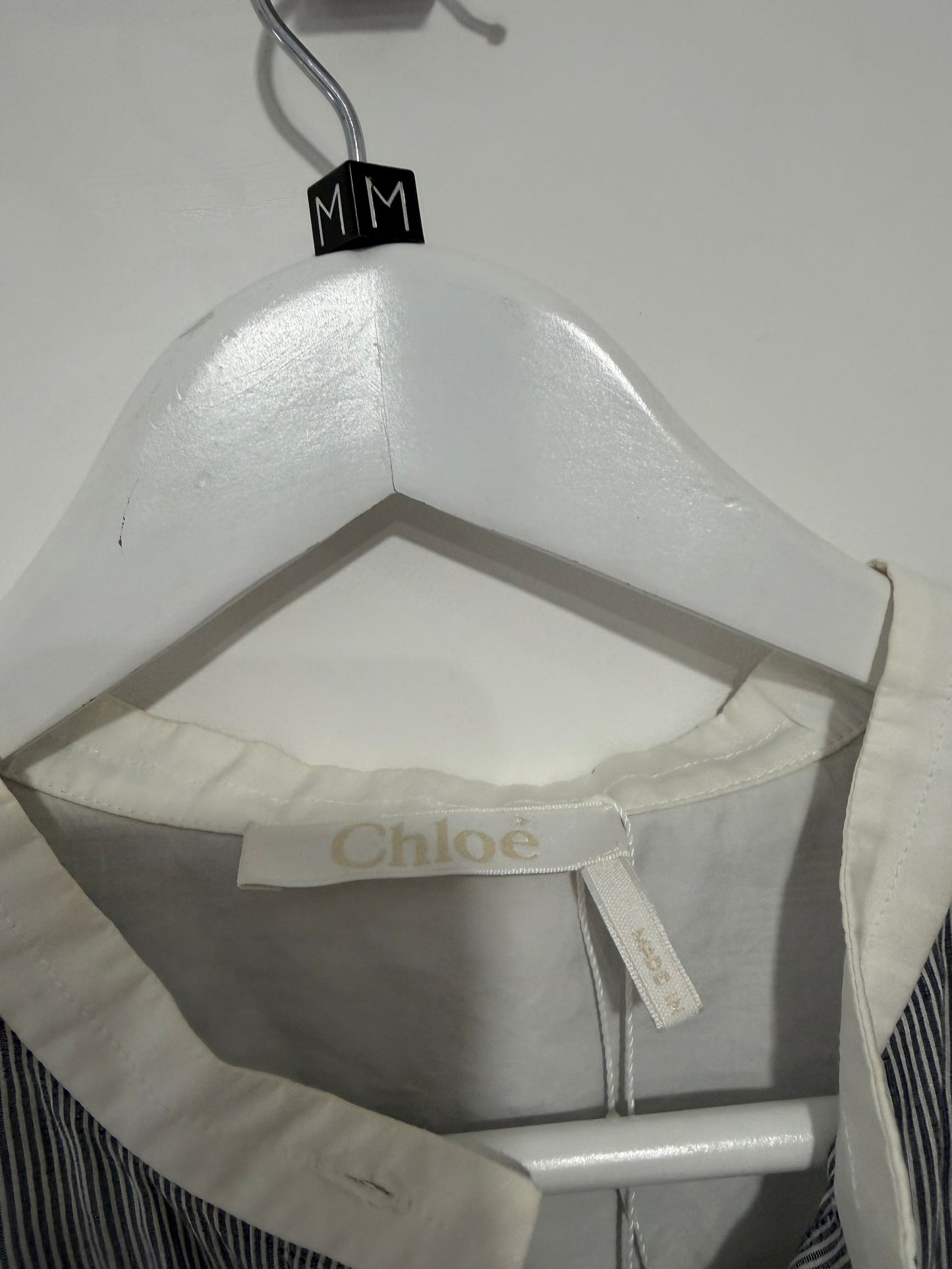 Pre-owned, Stripey Chloé Blouse, Size 42 - UK 12