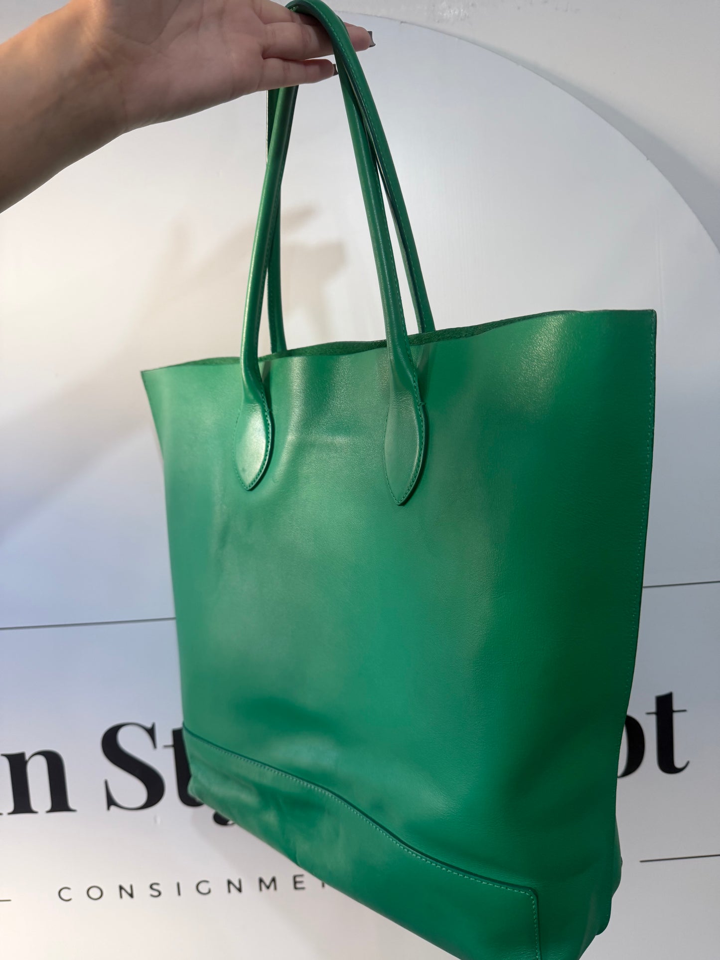 Green Mulberry Tote, Large