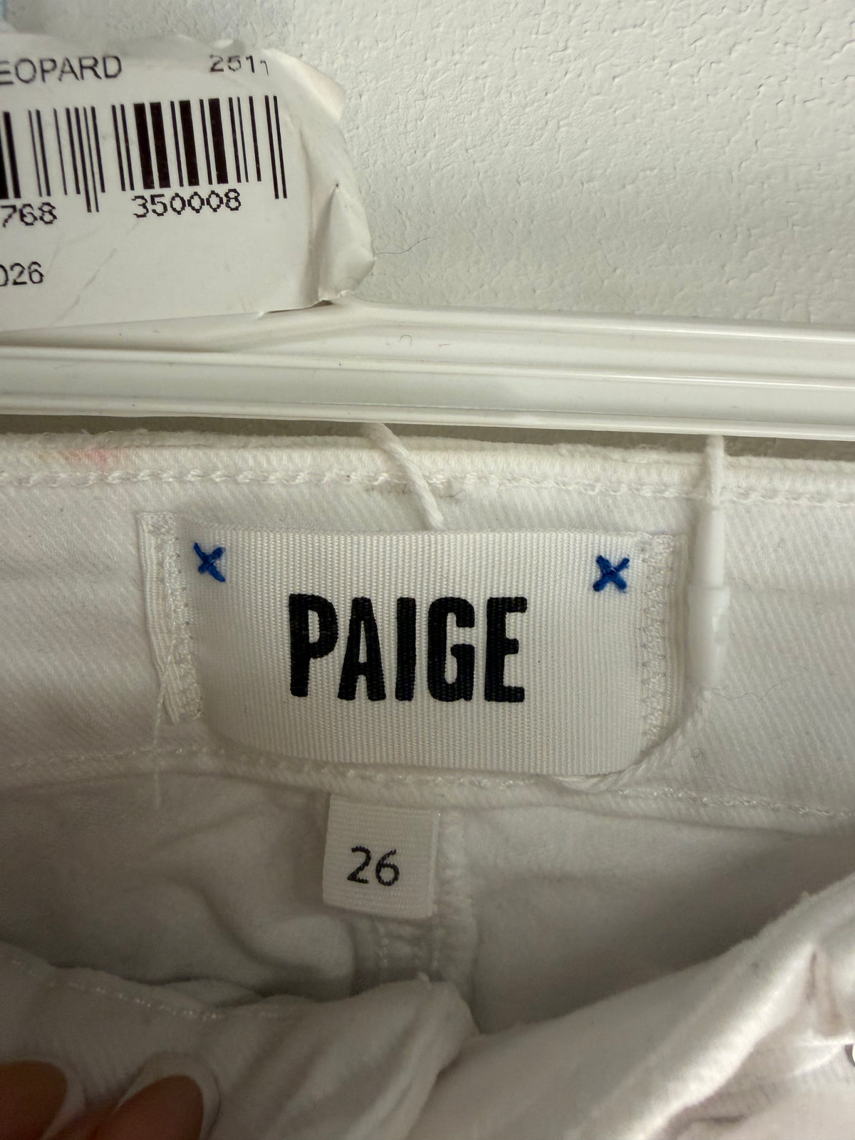 Preloved Paige Jeans Waist 26 White