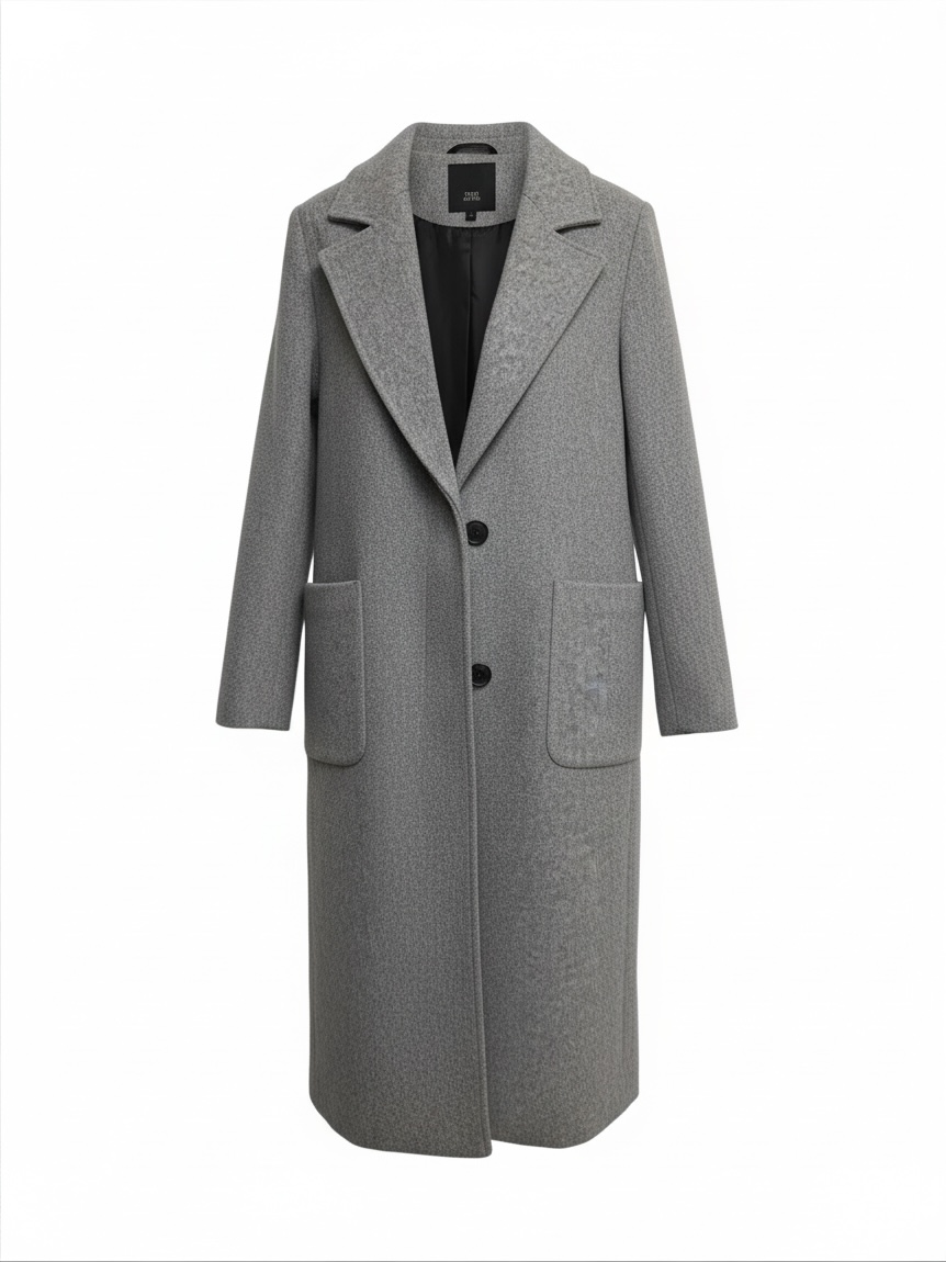 Preloved River Island Coat Size 12 Grey
