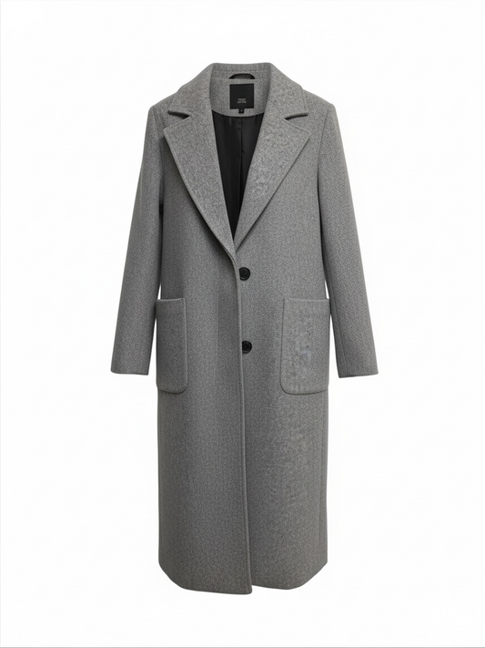 Preloved River Island Coat Size 12 Grey