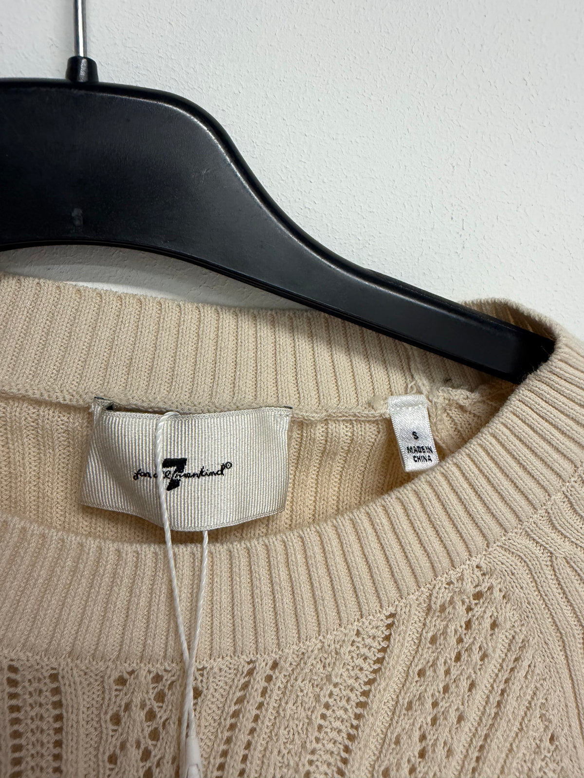 Preloved 7 for all mankind Top Small Beige